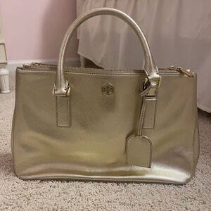 Tory Burch Gold Robinson Purse